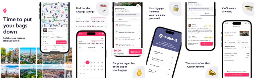 Available on App Store and Google Play Nannybag app is a super convenient way to book luggage storage within seconds!
